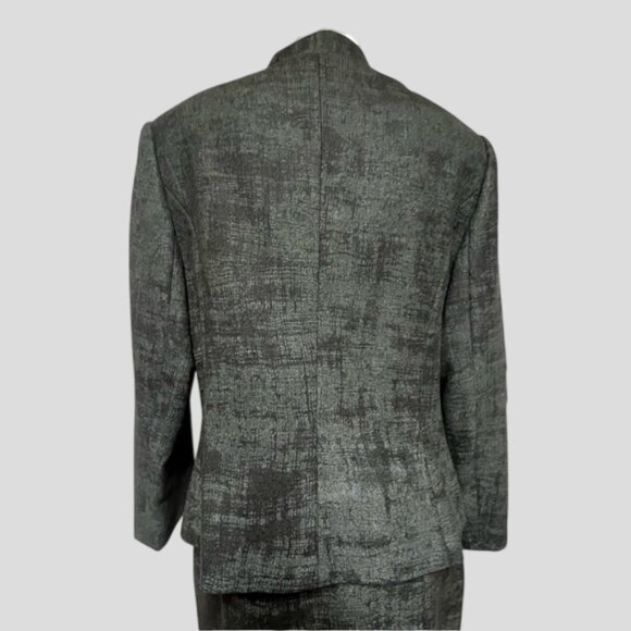 Holt Renfrew Collection Grey 100% Wool Fitted Business Suit Blazer Jacket - Picture 3 of 16
